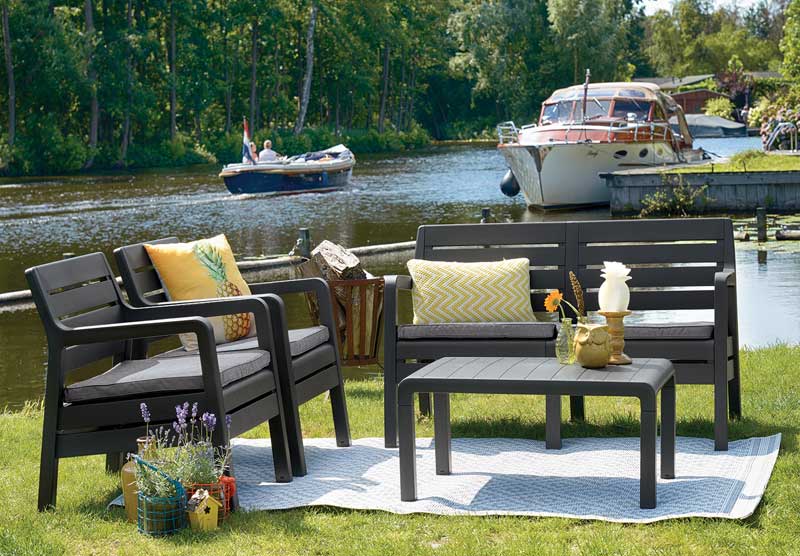 Baštenska garnitura Keter Delano Grafit - detalj