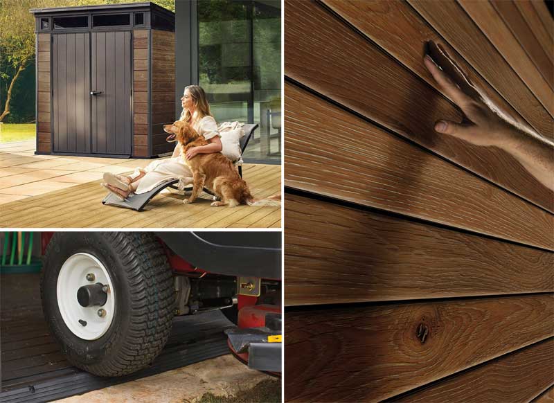 Montažna pomoćna baštenska kućica Šupa Keter Penthouse 7x7ft Deco - detalj