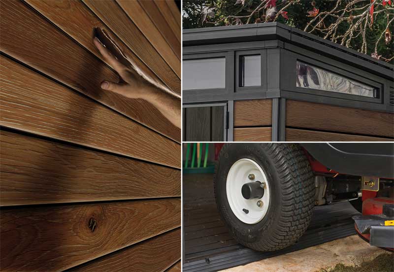 Montažna pomoćna baštenska kućica Šupa Keter Penthouse 9x7ft Deco - detalj