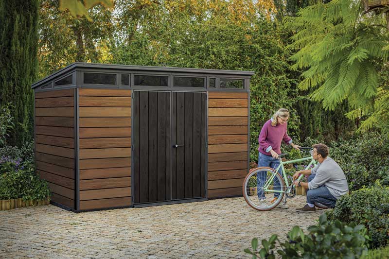 Montažna pomoćna baštenska kućica Šupa Keter Penthouse 11x7ft Deco - detalj