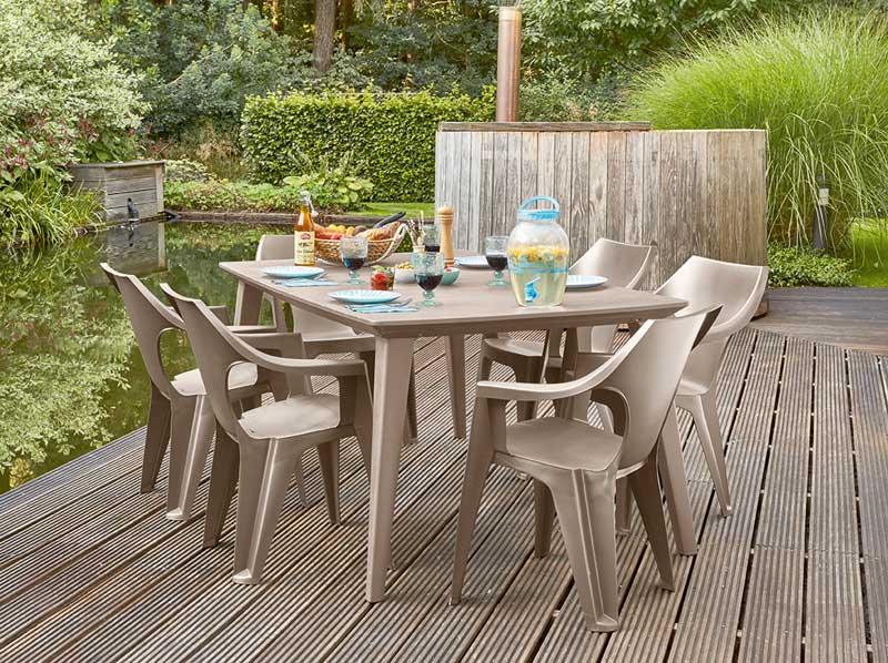 Stolica Keter Dante Low Back Cappuccino - detalj