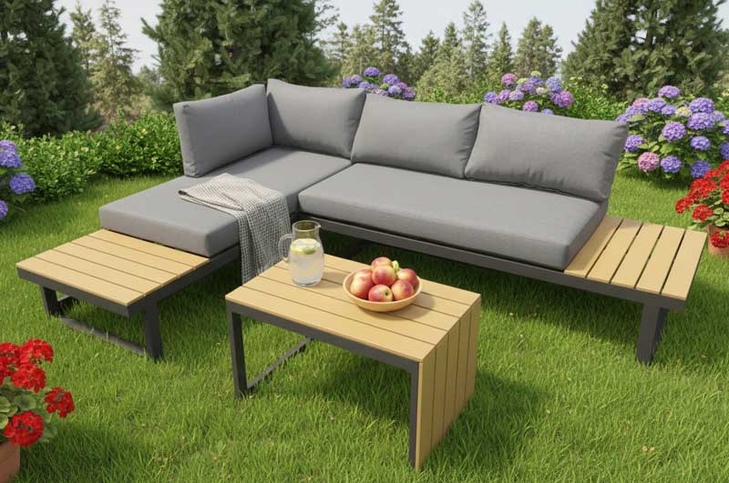 Modularna baštenska garnitura Solara - detalj