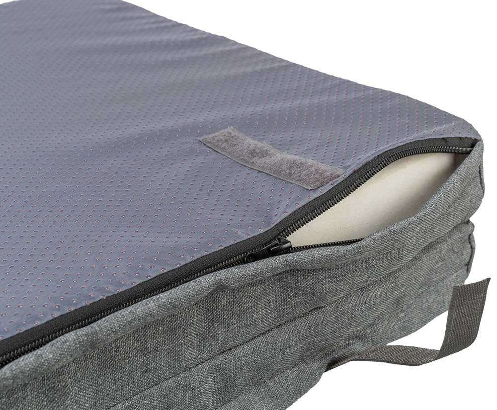 Sklopiva ležaljka za pse Samoa Vital grey 100x70cm Trixie 284405 - detalj