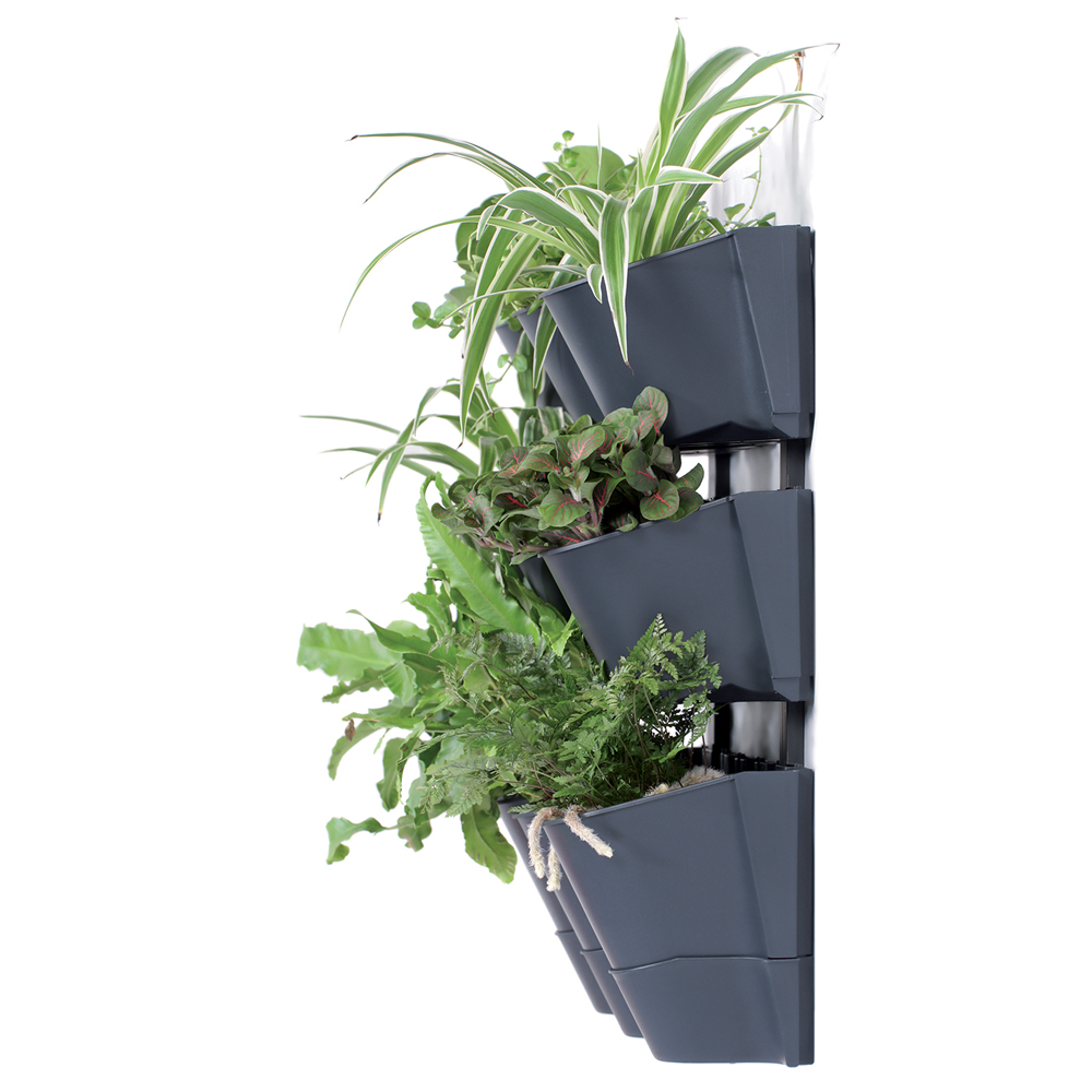 Kaskadni Set od 12 Saksija sa nosačem Prosperplast - detalj