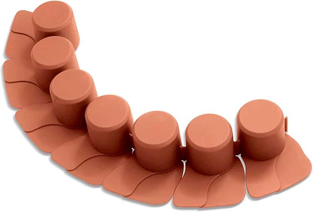 Fleksibilna ogradica za travnjak 4m Terakota Prosperplast IPAL7 - detalj