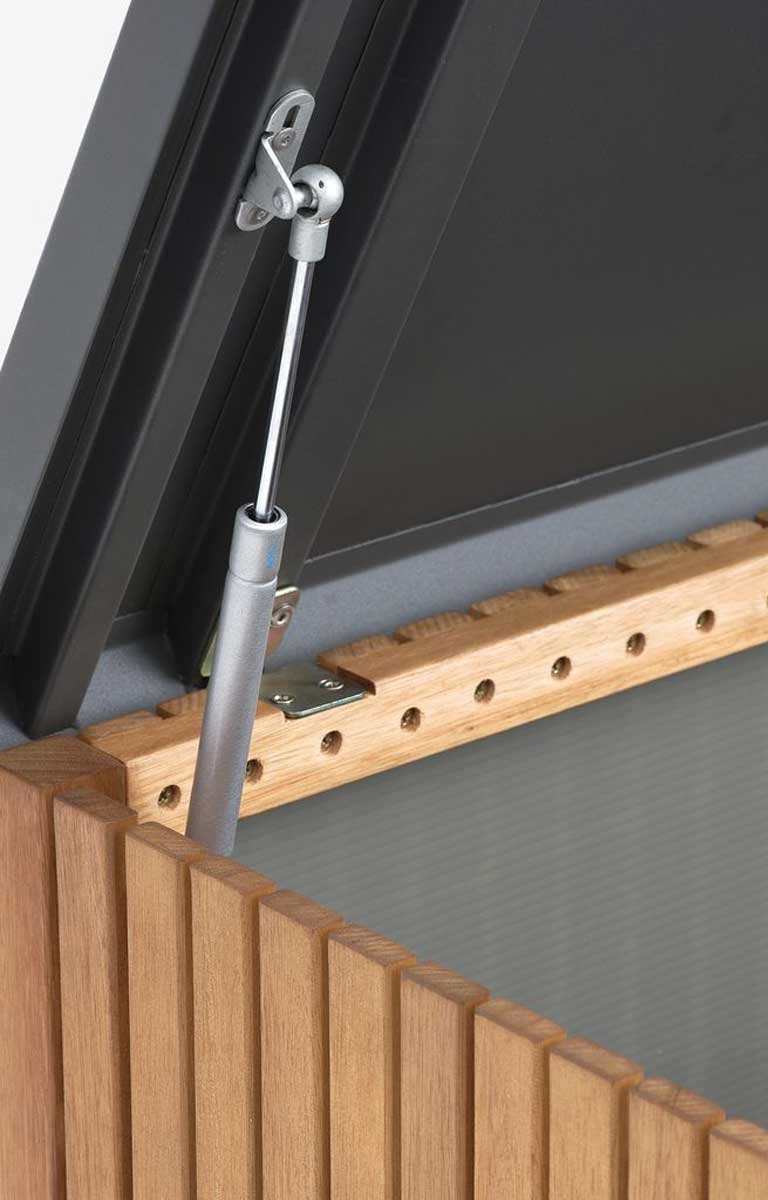 Sanduk Za Odlaganje Od Drveta Futro 134 x 61 x 54 cm - detalj