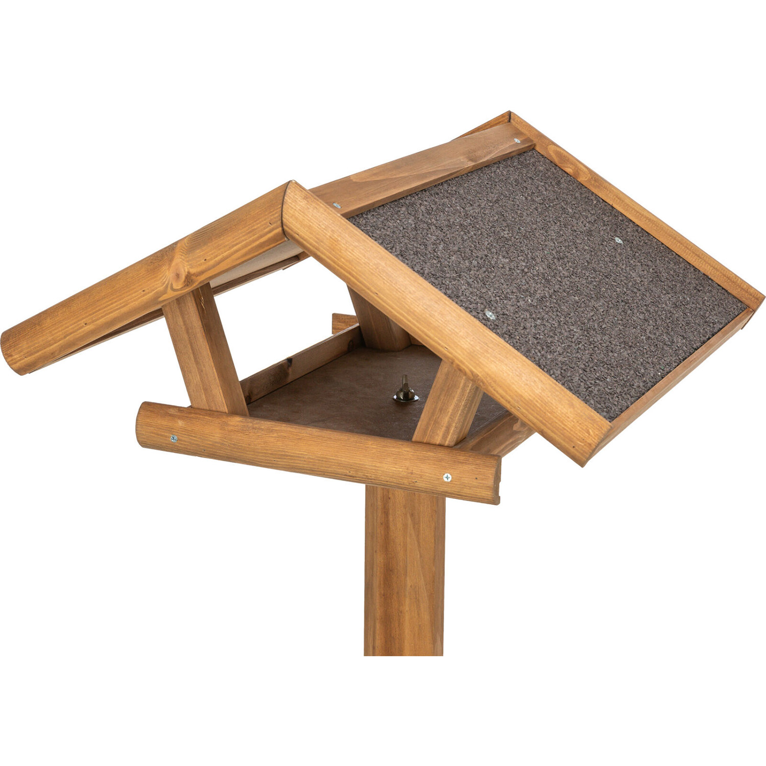 Hranilica za ptice na postolju 1.15m Drvena kućica natur Trixie 55700 - detalj