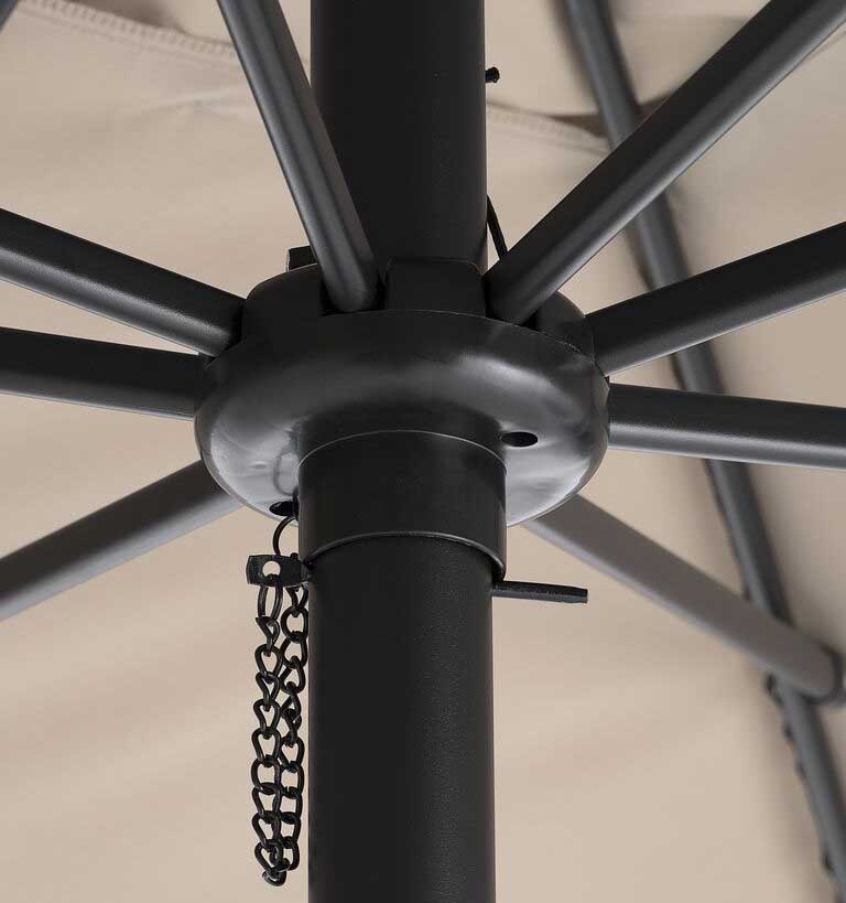 Pravougaoni suncobran 280x280cm Sa ručicom za otvaranje - detalj