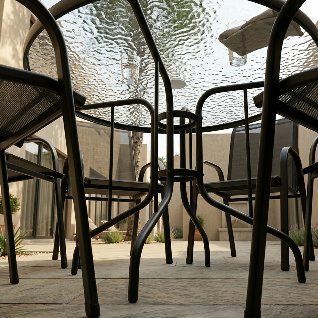 Taza Baštenska Garnitura Set od 6 Stolica sa Ovalnim Stolom - detalj