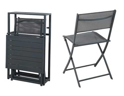 Trodelni sklopivi set za terasu Balkit - detalj