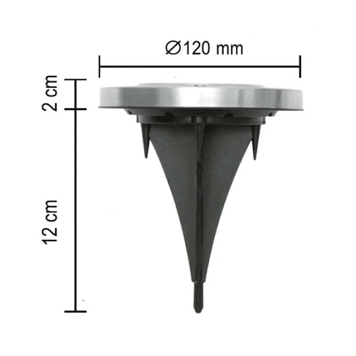 Solarna baštenska lampa – Set od 2 komada - detalj