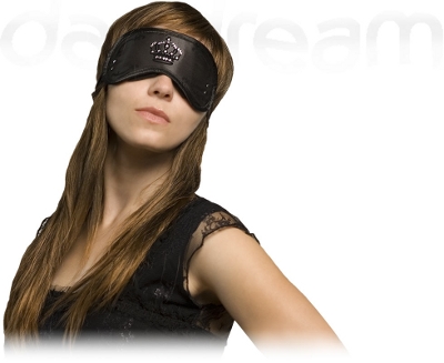 DayDream Maska za spavanje Swarovski Crown black S-4007 - detalj