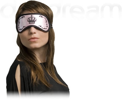 DayDream Maska za spavanje Swarovski Crown pink S-4006 - detalj