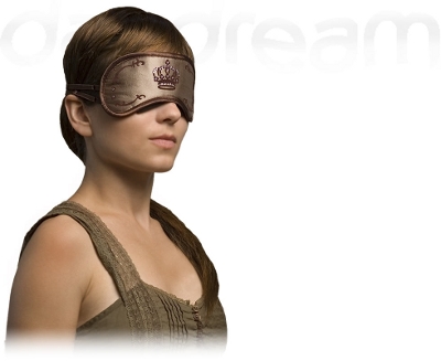 DayDream Maska za spavanje Swarovski Crown beige/gold S-4004 - detalj
