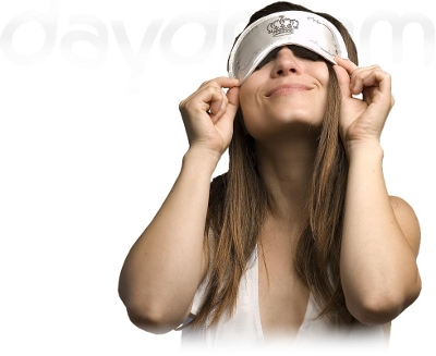 DayDream Maska za spavanje Swarovski Crown white S-4008 - detalj