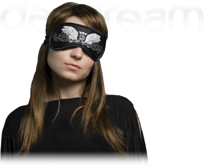 DayDream Maska za spavanje Swarovski Wings black S-4009 - detalj