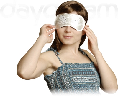 DayDream Maska za spavanje Swarovski Wings white S-4012 - detalj