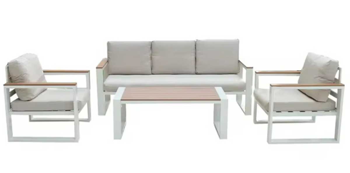 Lounge garnitura Abia - Trosed, 2 Fotelje i Sto - detalj