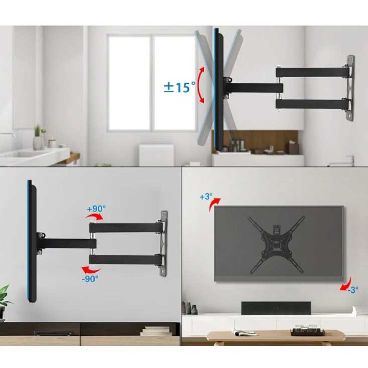 Zglobni zidni TV nosač 32-55 inča  X-400 - detalj