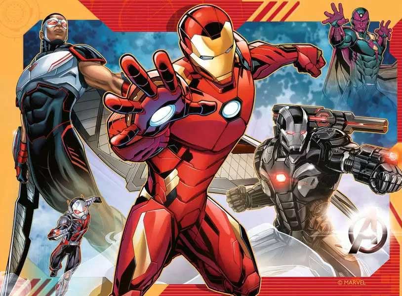 Puzzle za decu 4u1 Pepa Marvel Avengers Ravensburger 06942 - detalj