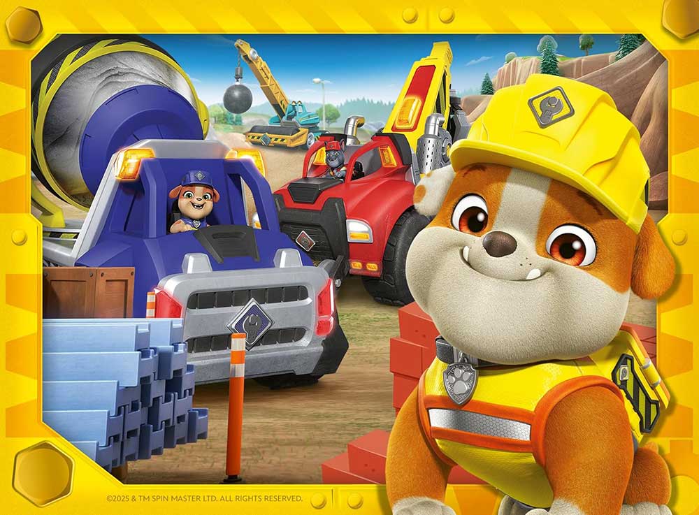 Puzzle za decu 4u1 Rabl i ekipa - Patrolne šape Ravensburger 12004188 - detalj