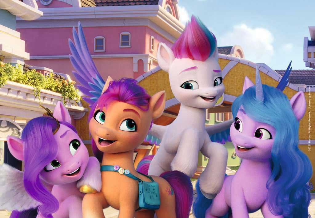 Puzzle za decu 2x24 dela My Little Pony Film Ravensburger 05235 - detalj