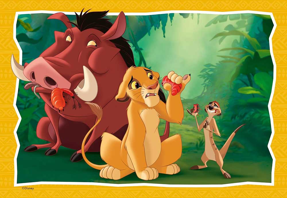 Puzzle za decu 2x24 dela Disney Kralj lavova Ravensburger 12001029 - detalj