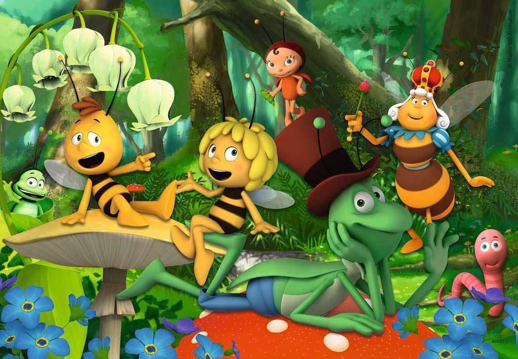 Puzzle za decu 2x24 dela Pčelica Maja Ravensburger 09093 - detalj