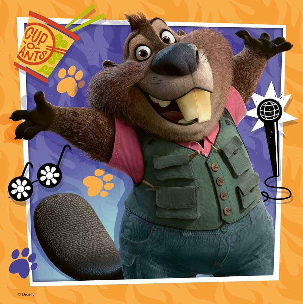 3u1 Puzzle za decu 3x49 delova Zootopia 2 Nova misija Ravensburger 12004369 - detalj