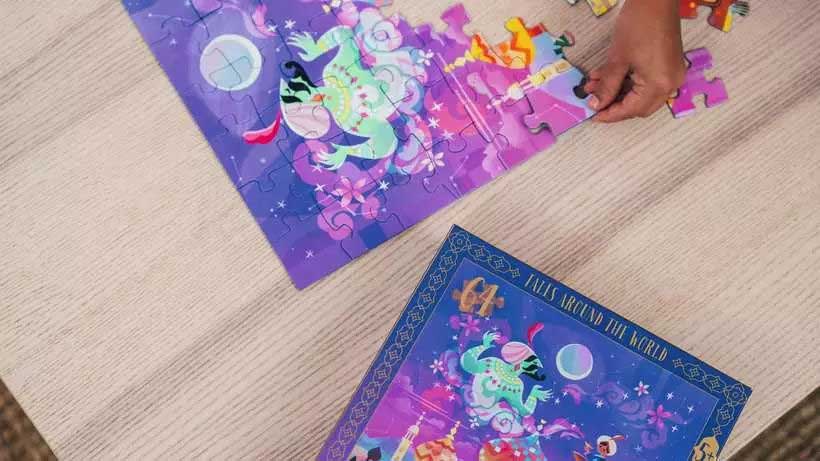 Puzzle slagalica 64 dela Aladinova čarobna lampa Ravensburger 12004207 - detalj