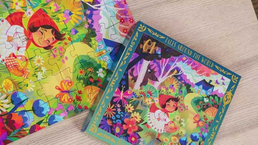 Puzzle slagalica 64 dela Crvenkapa Ravensburger 12004208 - detalj