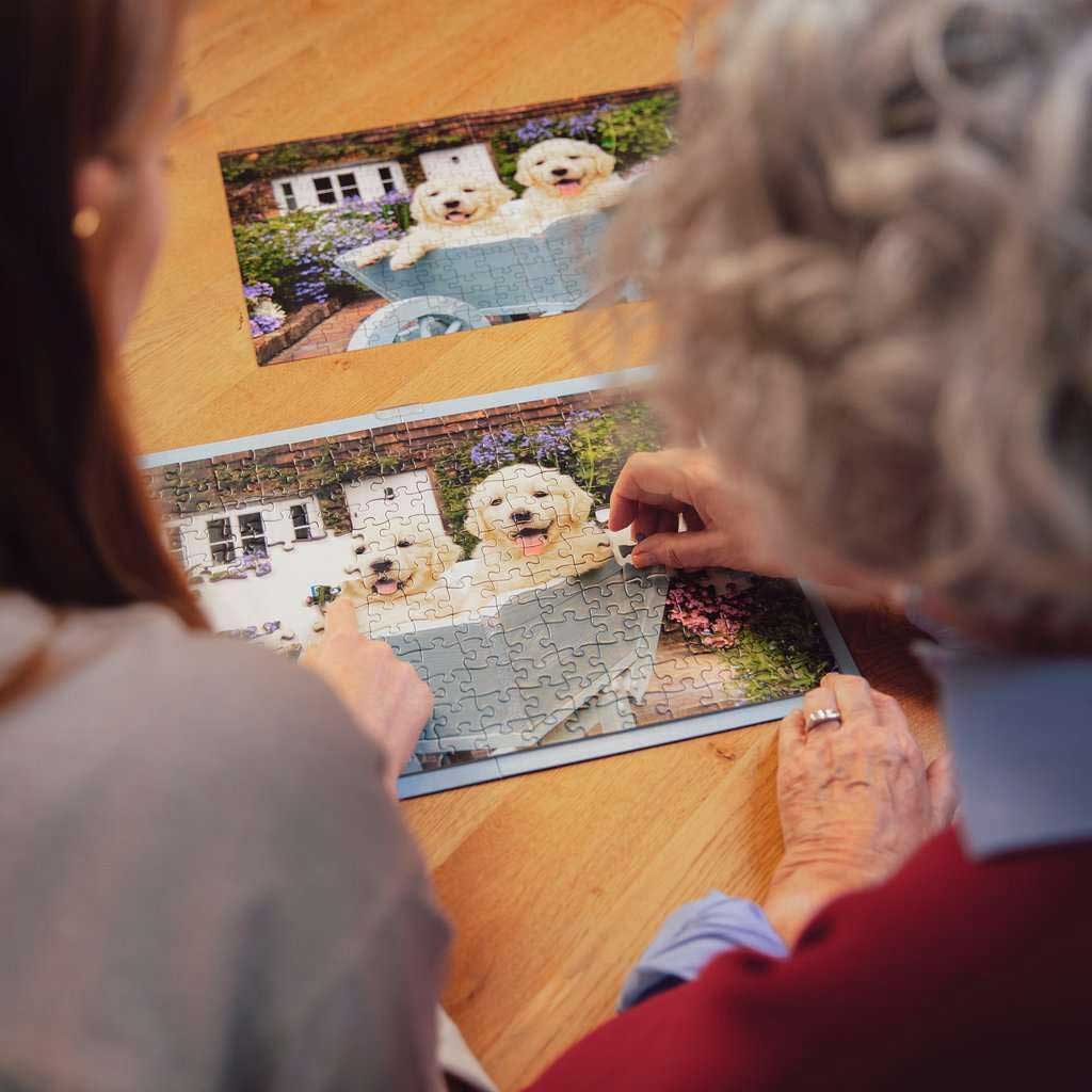 Puzzle za seniore 200 delova Zlatni retriveri Ravensburger Feel Well 12001368 - detalj