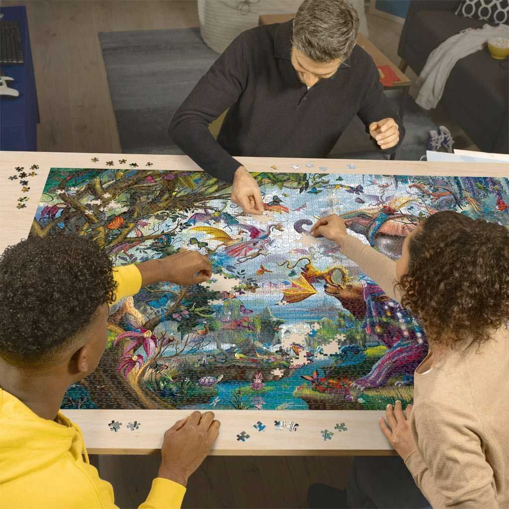 Puzzle slagalica 4000 delova Tropski zmajevi Ravensburger 12000812 - detalj