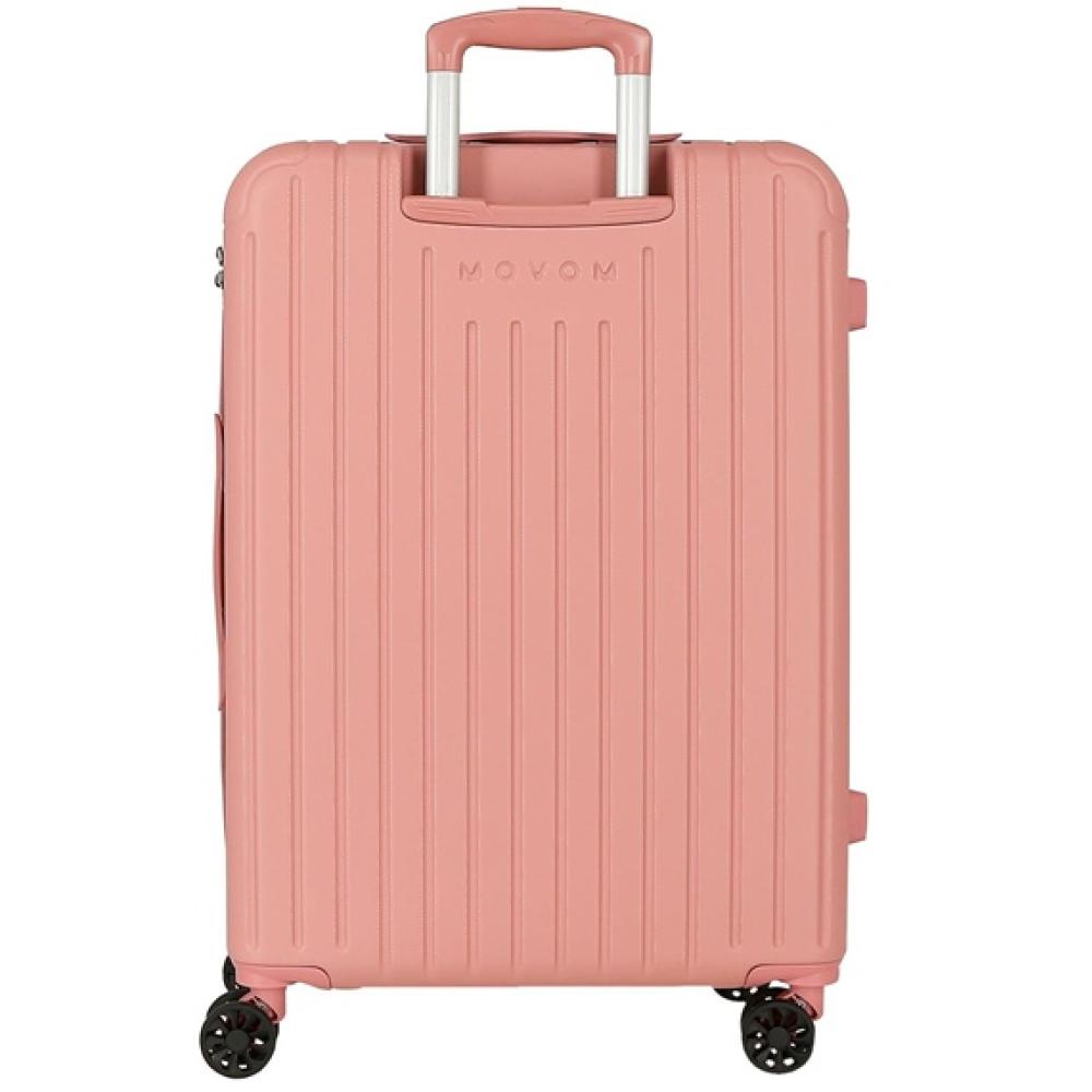 Komplet proširivih kofera 55cm i 68cm Movom Timber powder pink 55589 - detalj