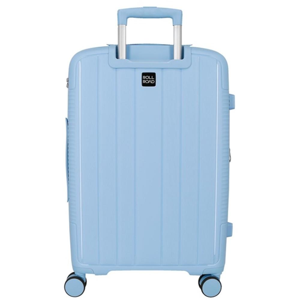 Komplet proširivih polipropilenskih kofera 55cm i 65cm Roll Road Acadia sky blue 55389 - detalj