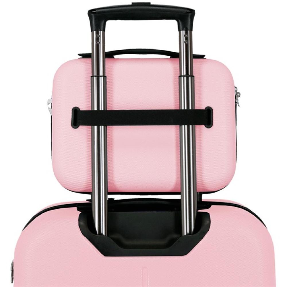 Neseser kofer za kozmetiku i šminku PJL Aris light pink 63239 - detalj