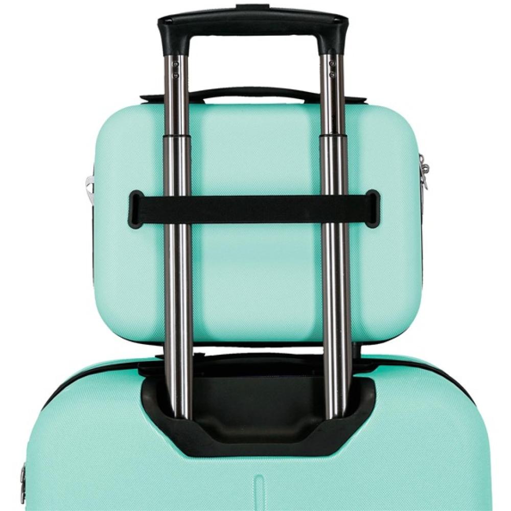 Neseser kofer za kozmetiku i šminku PJL Aris turquoise blue 63239 - detalj
