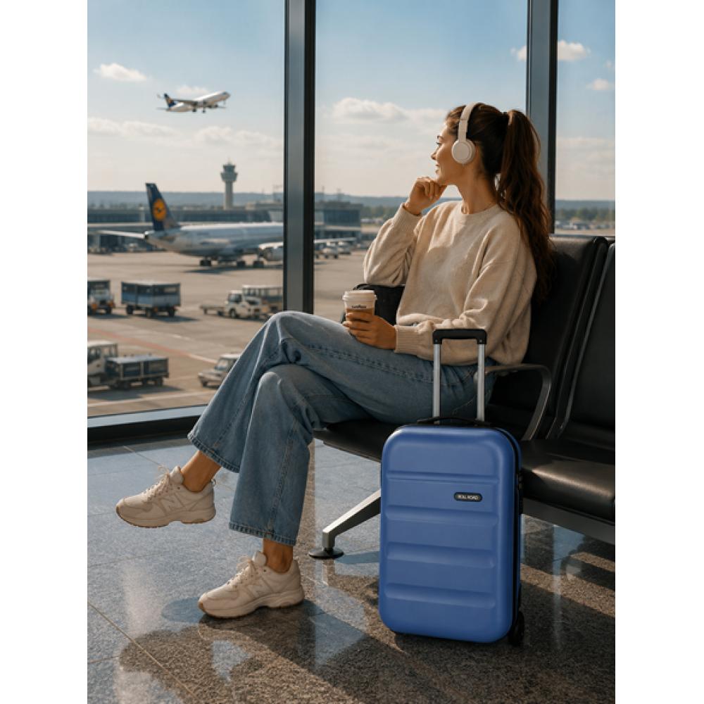 ABS Kofer za putovanja 40cm Flex blue Roll Road 58499 - detalj