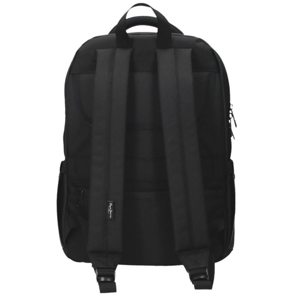 Ranac 42cm sa pregradama za laptop i tablet Pepe Jeans Durham black 72924 - detalj