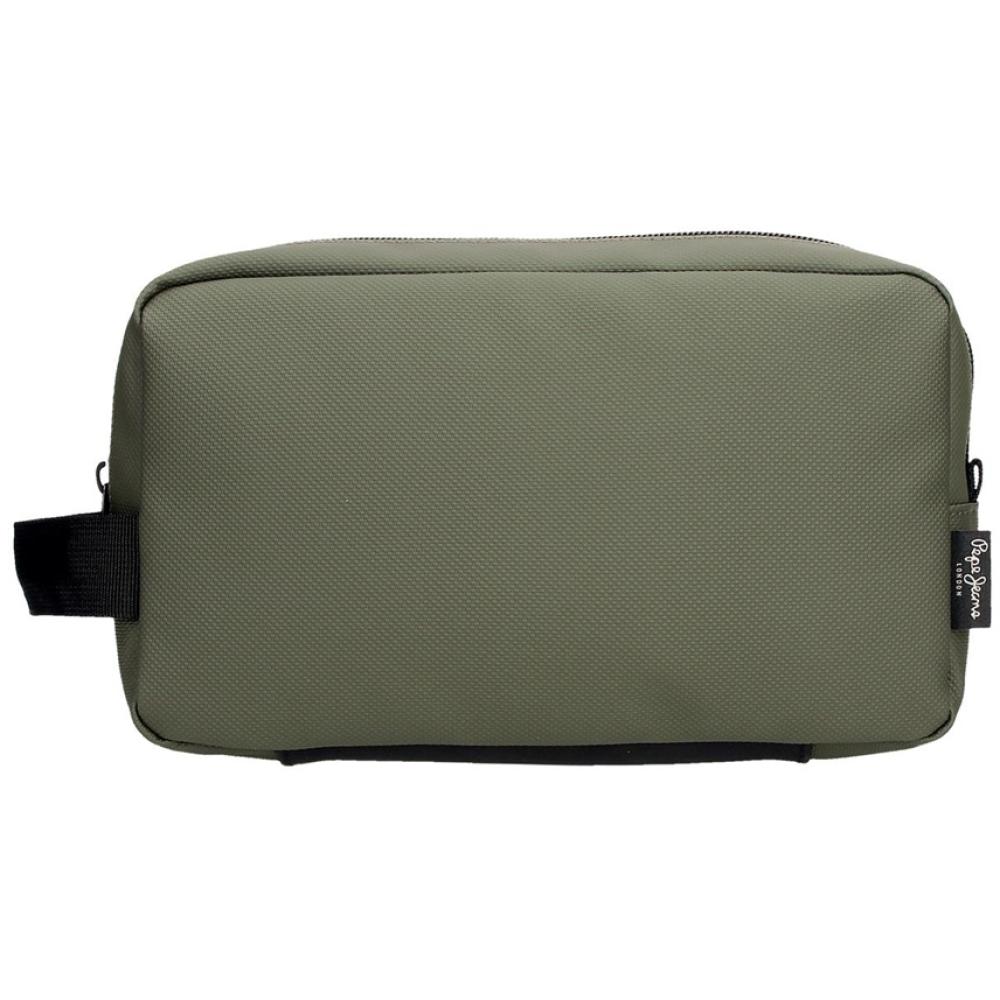 Muški neseser sa 2 pregrade Pepe Jeans Dorking khaki 74644 - detalj