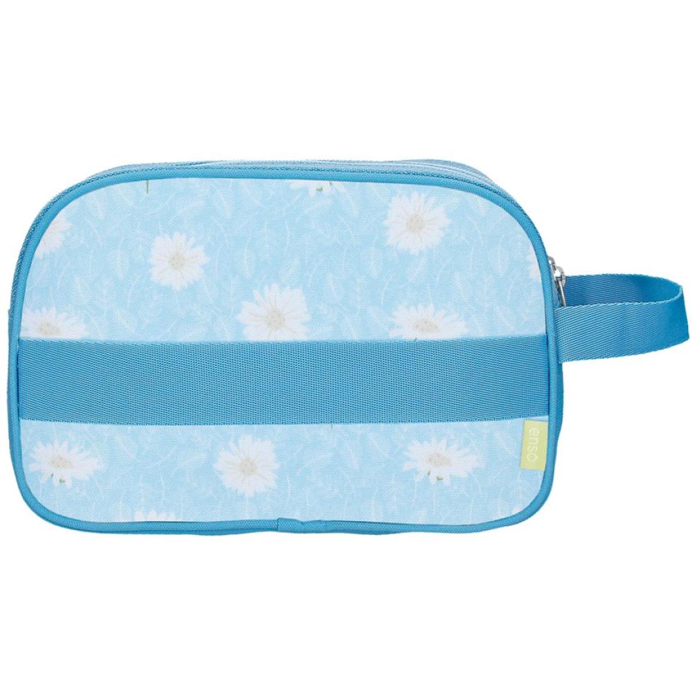 Kozmetički neseser sa 2 pregrade Enso Happiness blue 99744 - detalj