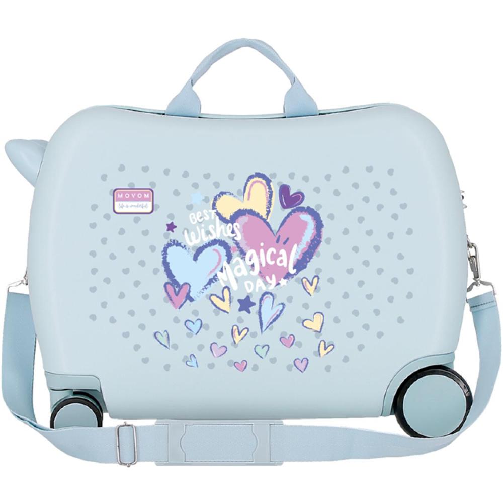 Dečiji kofer za put i vožnju Movom Best Wishes sky blue 32198 - detalj