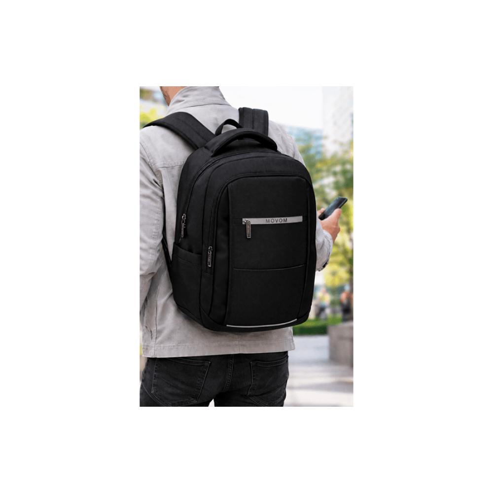 Ranac 42cm za laptop Movom Trimmed black 51723 - detalj