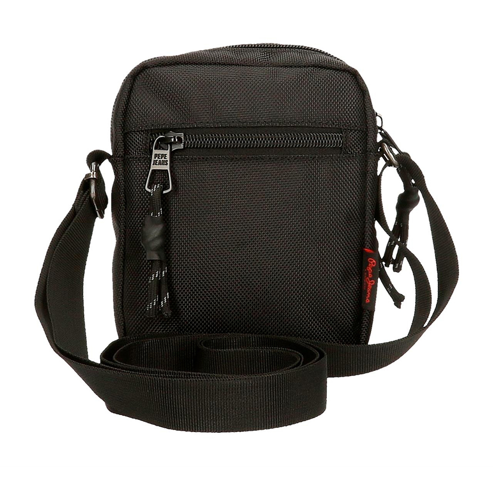 Mala torba 15cm sa dve pregrade Pepe Jeans Bromley black 71751 - detalj