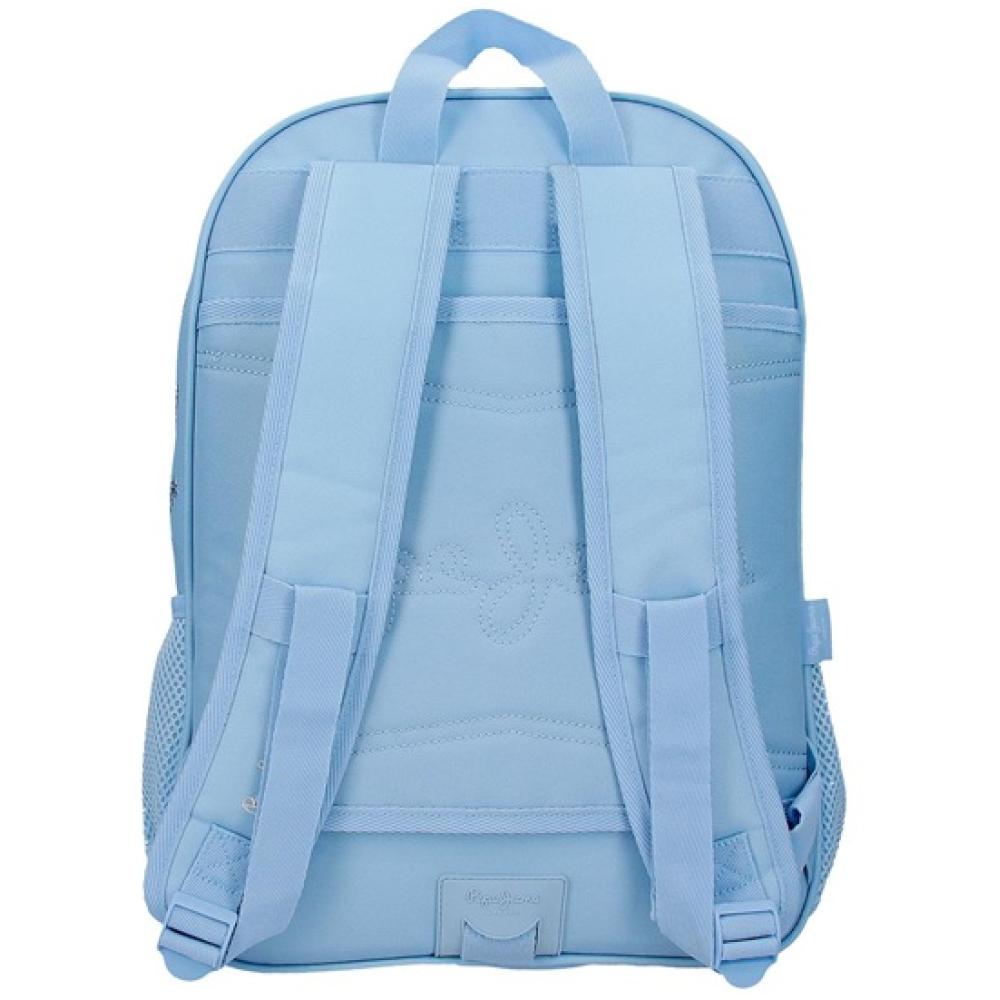 Ranac za školu 40cm Pepe Jeans Olivia light blue 60822 - detalj