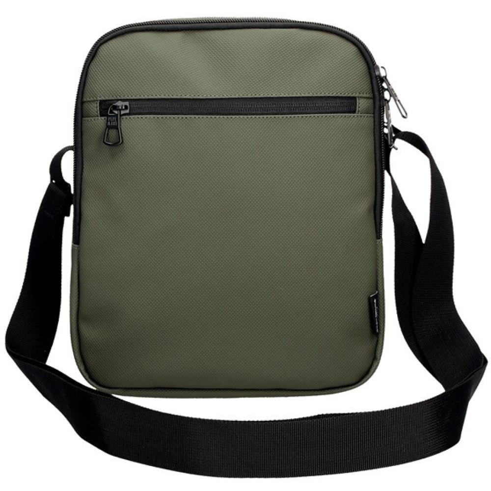 Muška torbica 27cm sa pregradom za tablet PJL Dorking khaki 74657 - detalj