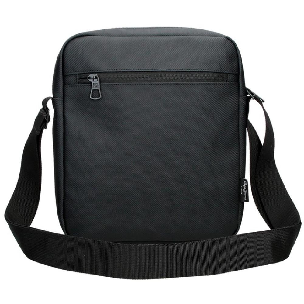 Muška torbica 27cm sa pregradom za tablet Pepe Jeans Dorking black 74656 - detalj