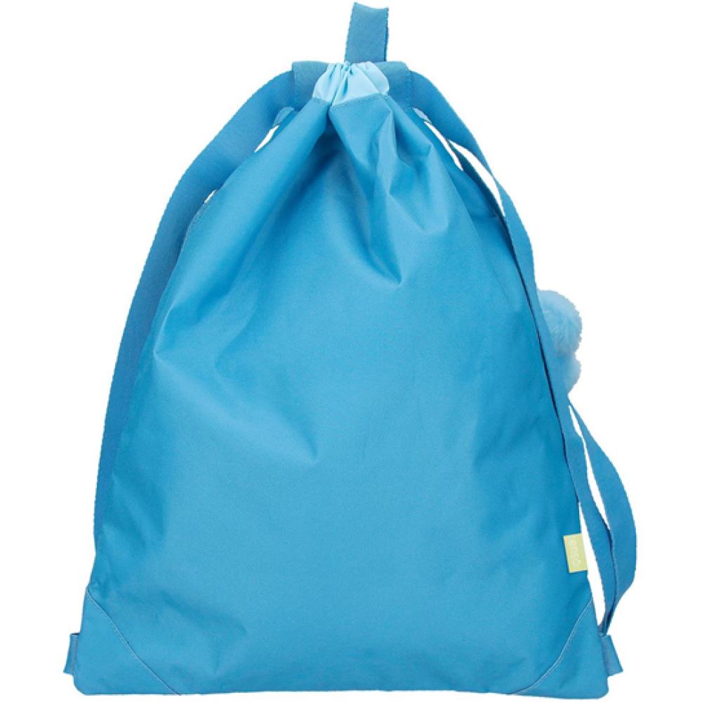 Ranac sa zatezanjem Enso Happiness blue 99738 - detalj