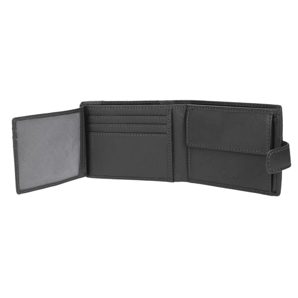 Muški novčanik od prirodne kože PJL Indiana grey 75333 - detalj
