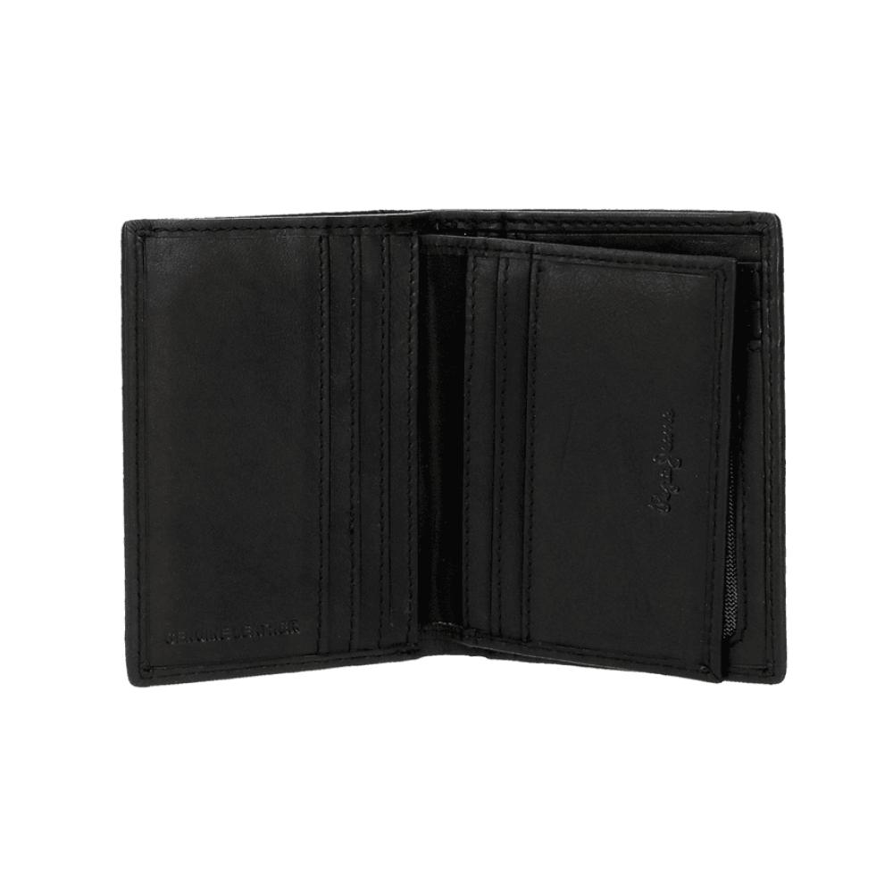 Kožni muški novčanik Pepe Jeans Indiana black 75321 - detalj